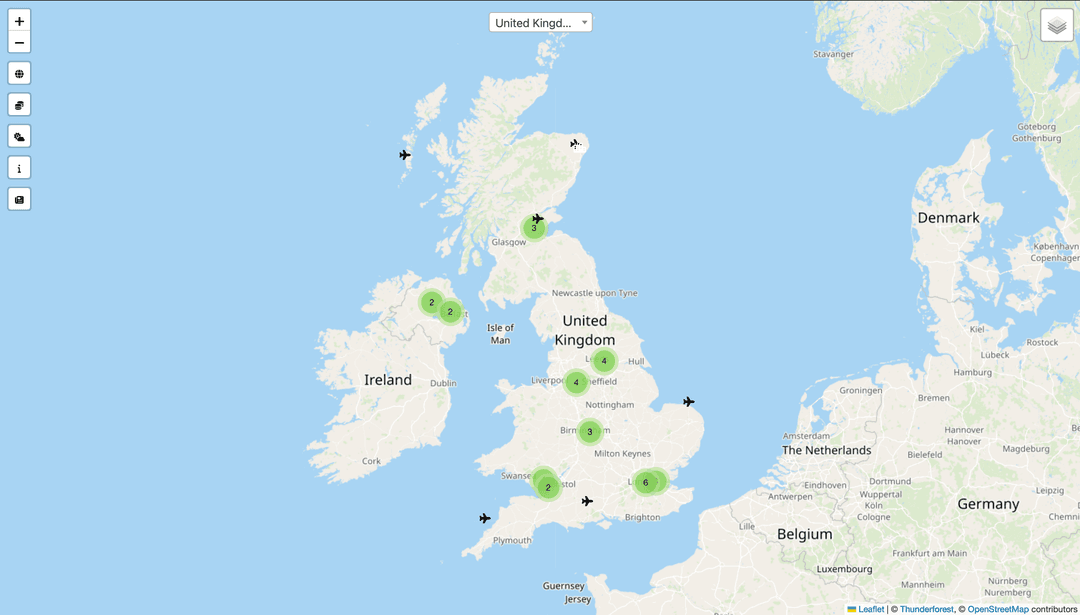 Gazetteer screenshot